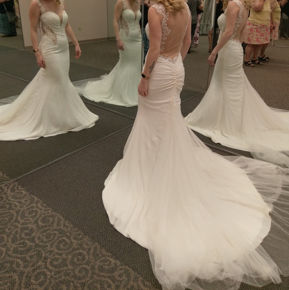 Galina Signature Sheath Wedding Gown!